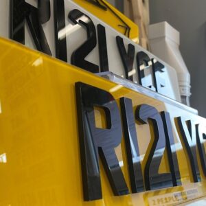 4D 5mm Number Plates