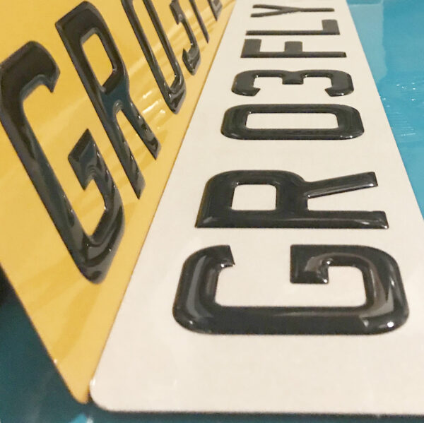 3D Gel Number Plate